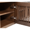 thumbnail image 4 of Hommpa TV Stand for TVs up to 75'' Mid-Centruy Home Entertainment Center with Slatted Door & Adjustable Shelf Dark Walnut for Living Room Bedroom, 4 of 6