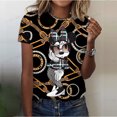 thumbnail image 3 of Camisetas de manga corta de verano, camisetas de gran tamaño para mujer, jersey con estampado de diamantes de Mickey Mouse, ropa de cuello redondo, 3 of 4