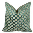 thumbnail image 1 of Plutus Coussin en Velours Turquoise Fait Main, (Double Face 24 Pouces x 24 Pouces), 1 of 2