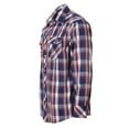 thumbnail image 3 of Gioberti Men's Western Plaid Long Sleeve Shirt with Pearl Snap-on, 3 of 4