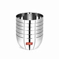 thumbnail image 4 of Sumeet Stainless Steel SoLid Apple Bowl - 220ml, 6 Pc, 4 of 4