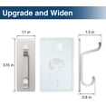 thumbnail image 5 of Wall Hooks for Coat and Towel: 13LB Strong Adhesive Door Hanger Stick on, Silver 4 Pack, 5 of 8