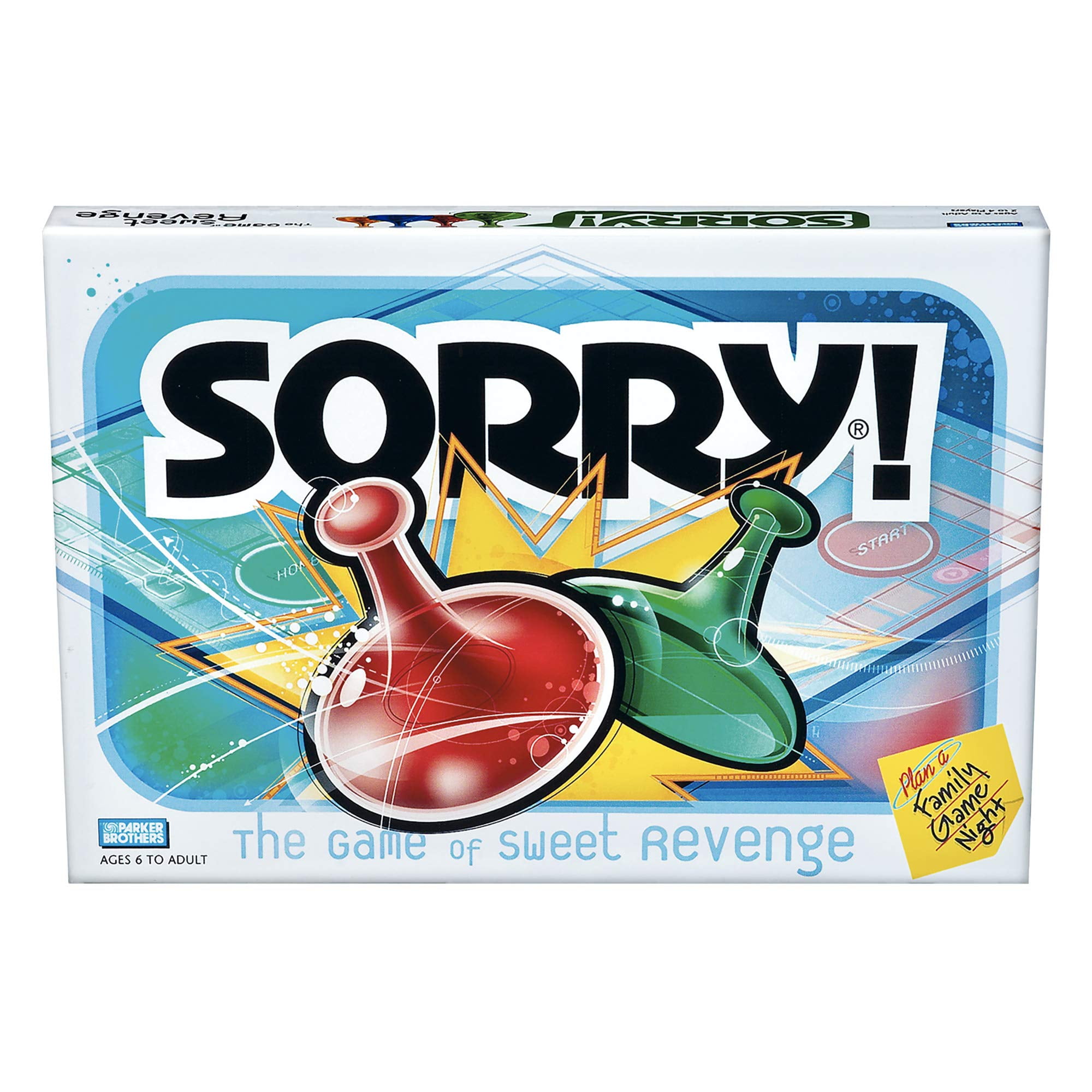 Hasbro Sorry! Family Board Game for Kids and Adults Ages 6 and Up