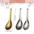 thumbnail image 3 of Small Slotted Spherification Spoon, Stainless Steel Strainer Colander Bar Spoon for Kitchen, 1 Piece, 3 of 6