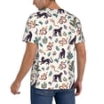 thumbnail image 2 of Rateoe Black Cat And Snake Pattern Men’s Baseball Short Sleeve Polo Shirt, Midweight Men's Shirt Golf Shirt Polo Shirts Quick Dry Short-Small, 2 of 7