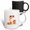 Multicolor, variant on 3drose, Orange and Yellow Snake - Chinese Zodiac 2025 Queen. Get Money Gift, 11oz Magic Transforming Mug