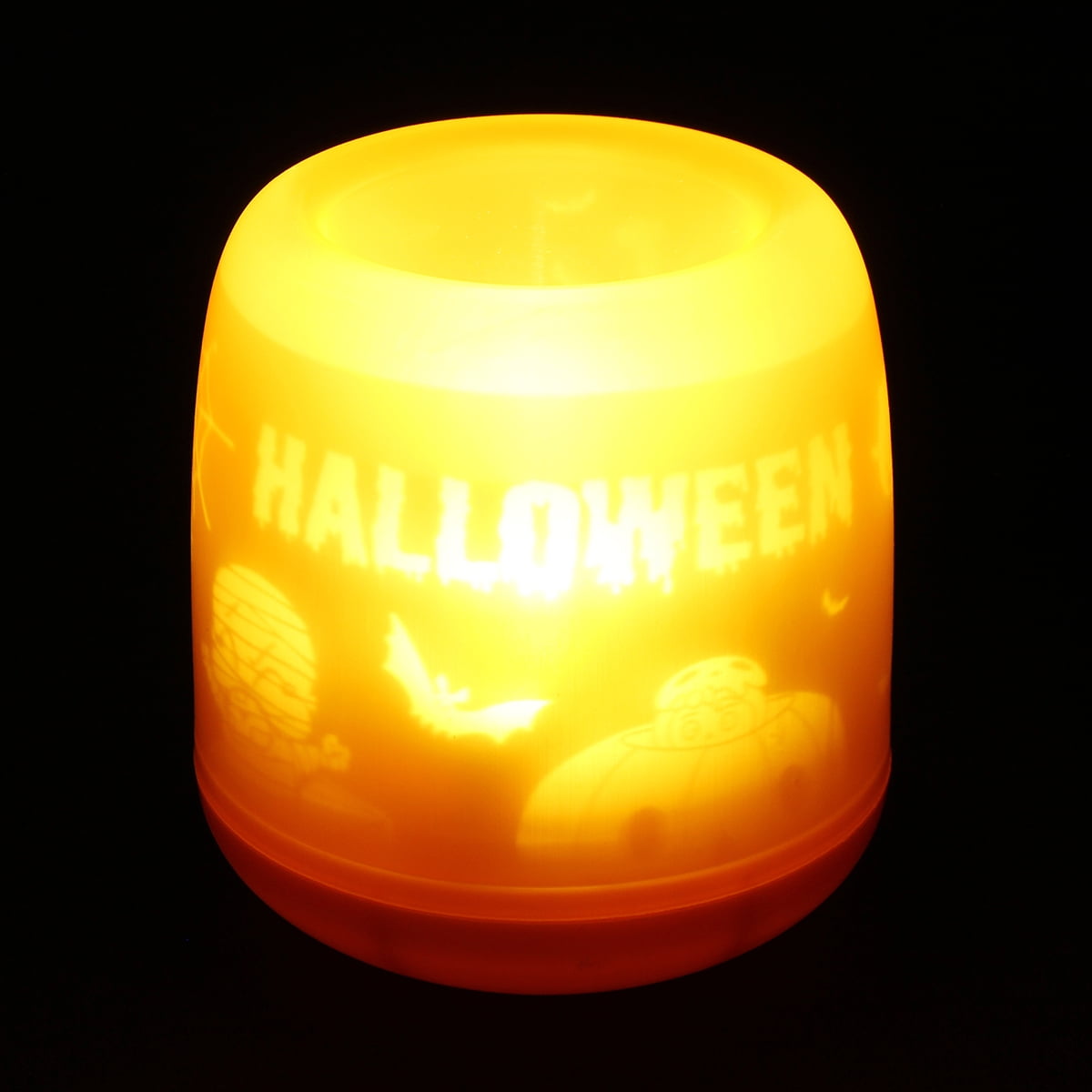Halloween Style LED Electonic Projection Candle Light Blowing & Action Activated 