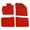 Red, variant on Ikon Motorsports 4PCS Floor Mats Compatible With 2010-2011 Toyota Prius Beige Nylon Front & Rear Auto Car Carpets Liner Replacement