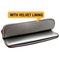 thumbnail image 2 of RAINYEAR Laptop Sleeve Case Compatible with 13.3 Inch MacBook Air Pro Touch Bar for 13.3" Notebook Computer Tablet Chromebook 13" Soft Cover Protective Carrying Bag(Red,Upgraded Version), 2 of 7