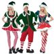 thumbnail image 2 of Disfraz de Papá Noel para adultos, traje de lujo de Navidad, elfo verde, pareja, Cosplay, Carnaval, Macot, fiesta, traje de lujo, 2 of 3