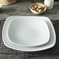 thumbnail image 5 of Noritake Colorscapes WoW Swirl (White on White) Set of 4 Square Dinner Plates, 5 of 7