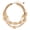 beige, variant on Multi Color 5 Layers Wood Beads Strand Statement Necklace for Women Chunky Collar (N0019_Black)