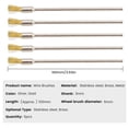thumbnail image 3 of 5Pc 3Mm Shank 100Mm Brass Stainless Steel Wire Brushes Cleaning Polishing Brush Brass, 3 of 9