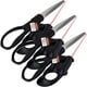 thumbnail image 1 of Tijeras de Corte Profesional PrecisionCut 3Pzas Estándar Tijeras guía láser Acero Inoxidable Plástico Negro., 1 of 4