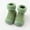 Green, variant on Kids Toddler Baby Boys Girls Solid Warm Knit Soft Sole Rubber Shoes Socks Slipper Stocking Soft Shoes Socks