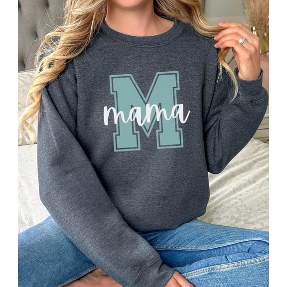 Mama Sweatshirt, Mothers Day, Cool Mom, First Mothers Day, Mom Life Shirt, New Mom, University Mama, Varsity Mom Sweatshirt Tshirt All Size S-5XL