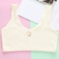 thumbnail image 2 of Xfvqtps Girls Bras Bralettes Cotton Soft Comfortable Breathable Ribbed Solid Color Cute Rabbit Print Training Bra for Teen Beige, 2 of 5