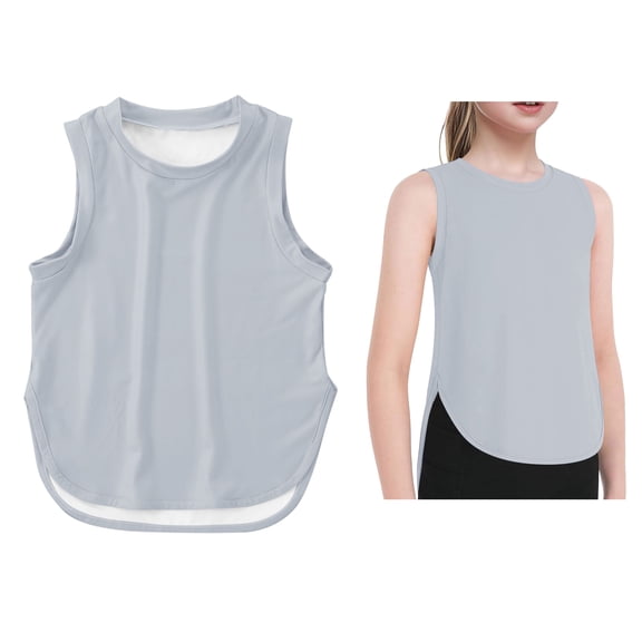 Kids Girl Tank Tops Sleeveless Crop Tops Girls Underwear Athletic Shirts for Girls 9-10 Years