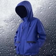 thumbnail image 2 of Tiweut Men's Leisure Windbreaker Jackets Mens Lightweight Outdoor Sports Hiking Long Sleeve Hooded Raincoat Windproof Breathable Softshell Coat Regular Blouses Blue,2XL, 2 of 9