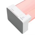 thumbnail image 3 of Porte-coton automatique rose transparent, facile à transporter, boîte de rangement pour cotons-tiges avec fond antidérapant, 3 of 4