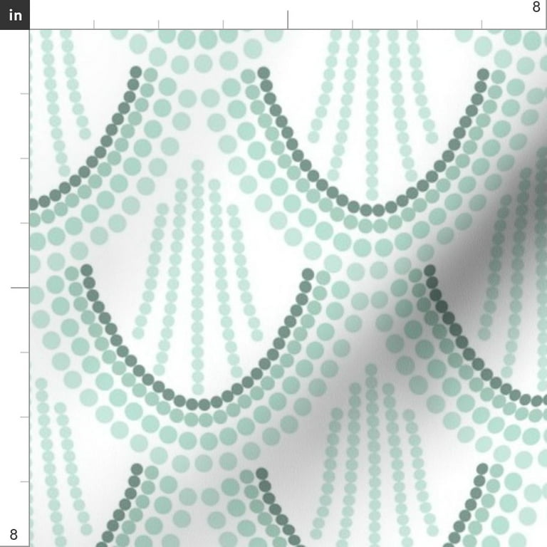 Spoonflower Fabric Aqua Ombre Mermaid Scales Printed on Minky
