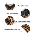 thumbnail image 3 of TIYOMI Ladies Plus Size 4X Tank Tops Leopard Crewneck Tunices Lace Stitching Shirts Summer Blouses 4XL 24W 26W, 3 of 4