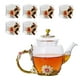 thumbnail image 2 of Tetera De Vidrio Francia Esmalte Rose Tetera De Vidrio Hervidor De Agua Esmalte Resistente Al Calor Tetera De Vidrio Con Colador 6 Tazas Juego De Tazas De Tetera Para Té De Cocina Minnieouse HA019007-00, 2 of 6