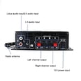 thumbnail image 6 of AK380 Bluetooth-Compatible Amplifier 2 Channel Subwoofer Amplifier HIFI Bass 40W+40W Music Player USB AUX for Home Car ,Low Profile Design, 6 of 7