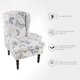 thumbnail image 5 of Fundas para sillones orejeros de licra elástica tu un con estampado, 5 of 5