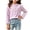 Purple, variant on BLVB Toddler Baby Girls Long Sleeve Tops Ribbed Knit Crewneck Lettuce Trim Blouses Cute Bow Basic Shirts Pullover(Purple,1-2 Years)