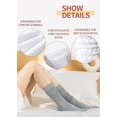 thumbnail image 2 of 3 Pairs Women's Slouch Socks-Cotton Blend Scrunch Crew Socks, Retro 80s Style Thigh High Boot Socks for Casual Wear, 2 of 6