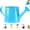 Blue, variant on Metal Garden Watering Can, 1L Galvanized Steel Watering Kettle with Long Spout & Handle for Indoor Outdoor Plants