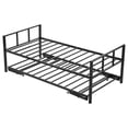 thumbnail image 1 of VEVOR Twin Size Daybed Frame Metal Day Bed with Trundle and Metal Slats, 1 of 9