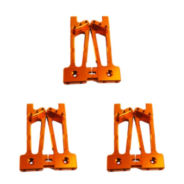 Vogacara Torres de suspensión trasera RC de aleación de aluminio duradero de 2 piezas - Rendimiento estable de larga vida útil amarillo Type1 NO1