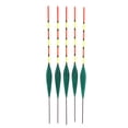thumbnail image 2 of Juego de Flotadore Bobbers de Madera de Balsa de 5 Pieza Flotadores de Boya Vertical para Tipo de Lubina Verde Macarena Boya de pesca de roca, 2 of 7