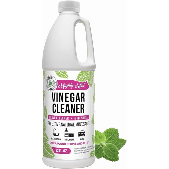 Vinegar Cleaner, All-Purpose Cleaning for Household Surfaces, Natural Mint Scent, 32oz