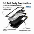 thumbnail image 2 of Mobile Xcessories - Teal Samsung Galaxy S6 Edge Case Only Military-Grade/Dust/Drop Shockproof 3-Layer Full Body Ultra Rugged Scratch Resistant Wireless Charging Heavy Duty Cover Case, 2 of 9