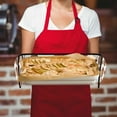 thumbnail image 5 of Yayeee Double Oven Mitt Kitchen Heat Resistant Baking 35" x7" Quilted Glove, White Sweet Cakes, 5 of 6