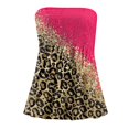 thumbnail image 4 of FVWITLYH Vêtements pour Femmes Mode Femmes V Cou Manches Courtes Amour Imprimé T-Shirt Top Rouge, L, 4 of 4
