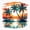 1pcs, variant on Palm Trees Sunset Travel Vinyl Decal Sticker