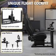 Marada Flight Simulator Cockpit with Game Seat for Thrustmaster A10C Hotas Warthog