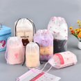 thumbnail image 4 of bolsa de almacenamiento con cordón de viaje flamingo impermeable esmerilado regalo bolsa de almacenamiento cordón ropa cosméticos fetar, 4 of 4