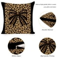 thumbnail image 6 of RKSupls Throw Pillow Covers, Brown Leopard Print Throw Pillow Case Decoration, Linen Cushion Covers for Couch Sofa Bedroom Living Room Study Holiday Home Decor,24x24in, 6 of 6