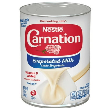 Nestle Carnation Liquid Evaporated Milk, Vitamin D Added, 12 fl oz Can (Pack of 4)