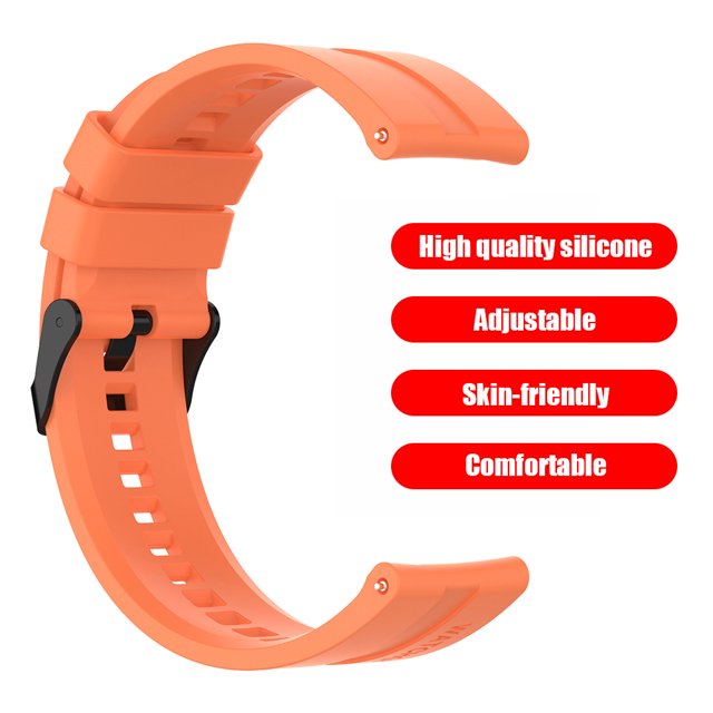 Banda de silicona para Huawei Watch GT 3 46mm/GT Runner Strap (naranja vibrante)