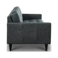 thumbnail image 3 of Hello Sofa Home Naples Mid-Century Top Grain Leather Loveseat in Gray, 3 of 11