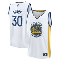 Men's Fanatics Stephen Curry White Golden State Warriors Fast Break Replica Jersey - Association Edition