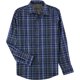 thumbnail image 1 of Tasso Elba - Camisa con botones a cuadros para hombre, azul, extragrande, 1 of 1