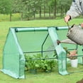 thumbnail image 6 of Aoodor 6 ft. x 3 ft. x 3ft. Mini Greenhouse with 2 Zipper Doors, Water Resistant UV Protected for Flowers, vegetables and herbs with 2 Covers, 6 of 7