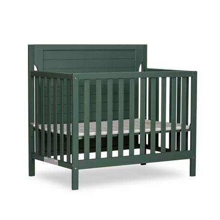 UPC: 0811048039286 | Dream On Me Bellport 4 in 1 Convertible Mini/Portable Crib in Green Non-Toxic Finish Made of Sustainable New Zealand Pinewood with 3 Mattress Height Settings